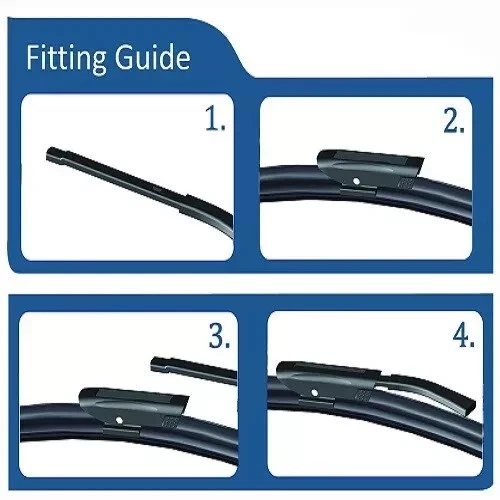 Juego limpiaparabrisas delantero 24" 16" trasero 14" Renault Megane MK3 2008-2017 Foto 3 de 4