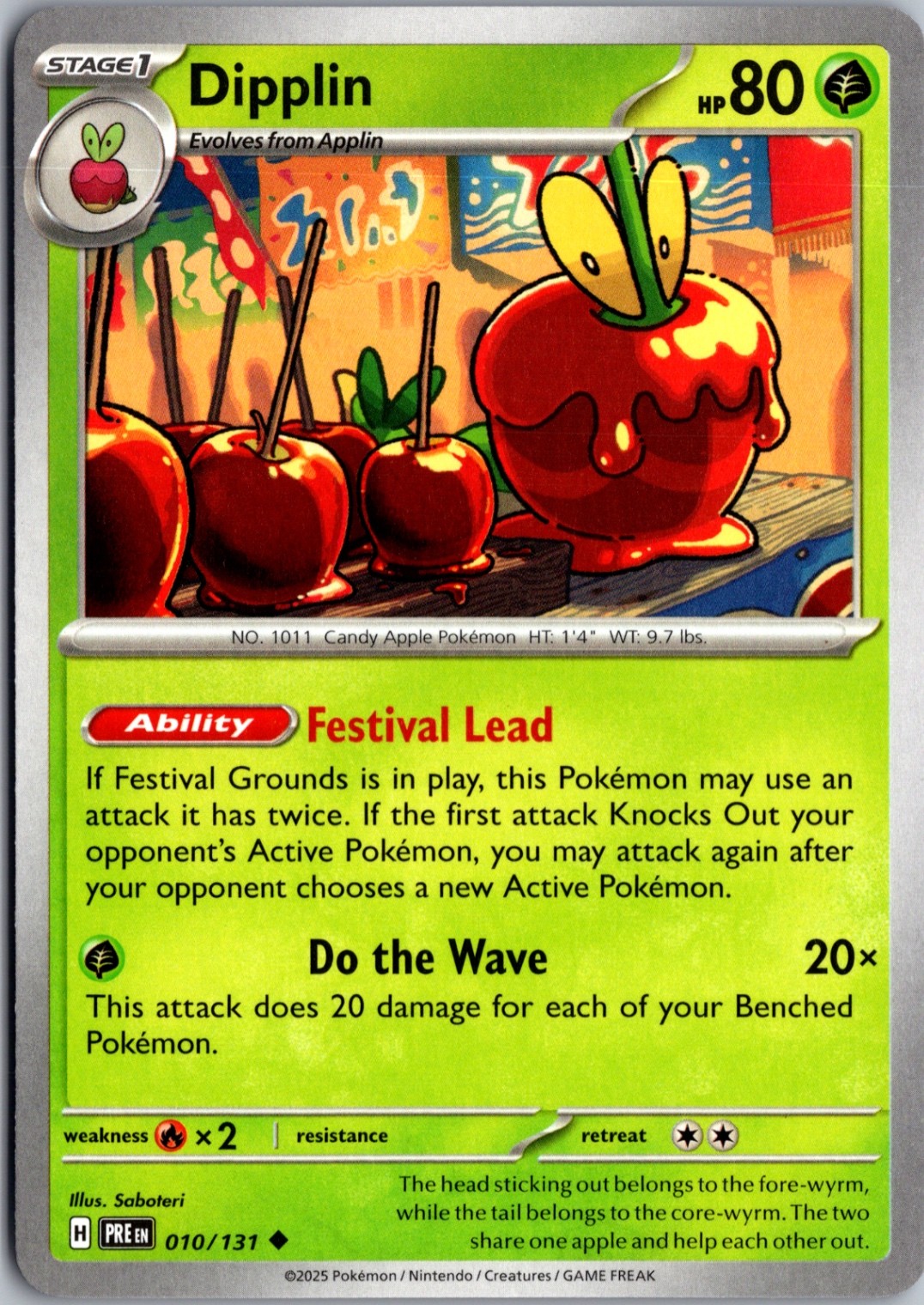 Dipplin Uncommon SV: Prismatic Evolutions 010/131 NM