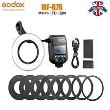 Godox MF-R76 Macro Ring Flash Light 5000K Speedlite Light for Canon Nikon Sony