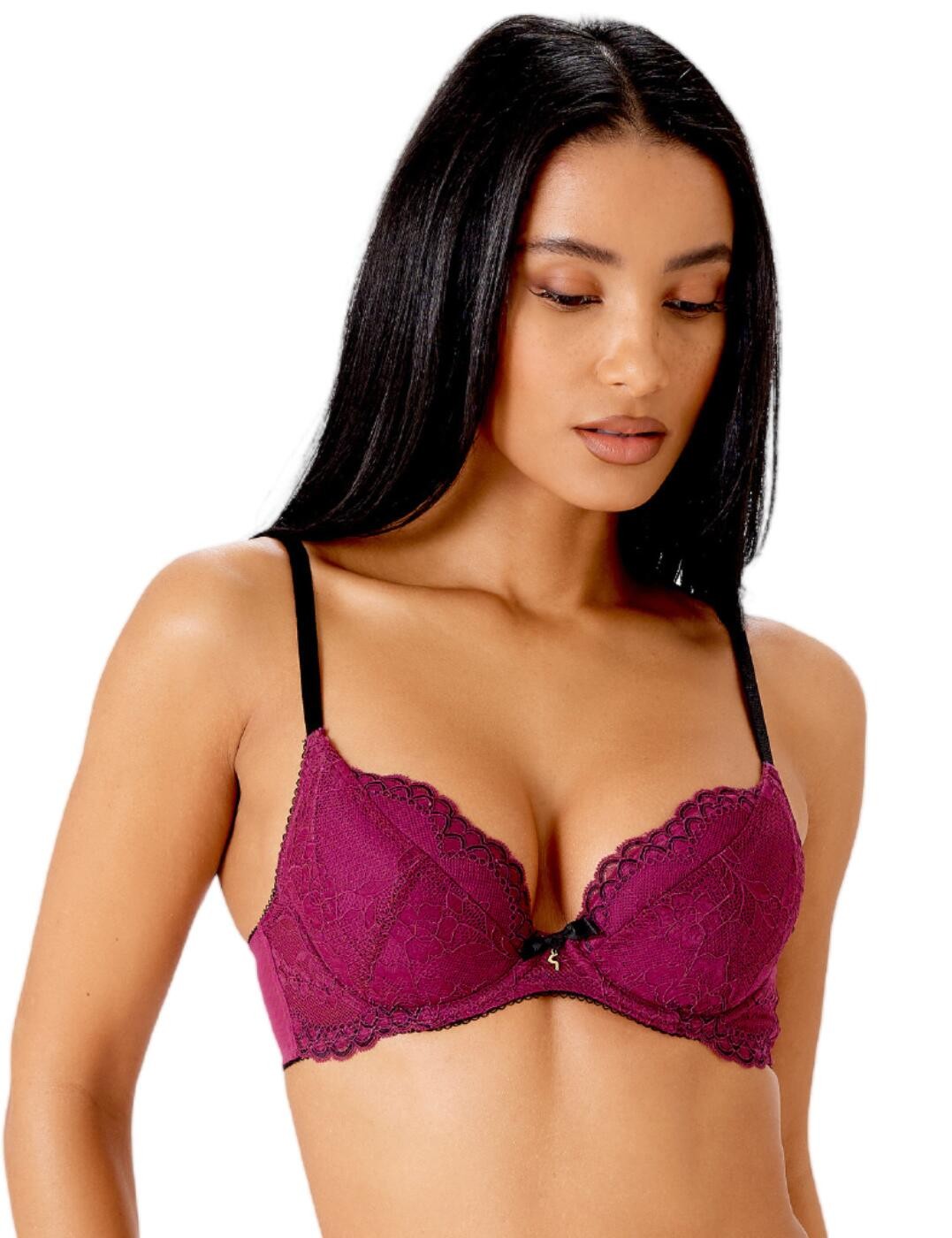 32B Gossard Superboost Lace Bra Padded Plunge Underwired Elegant Lace Bras 7711