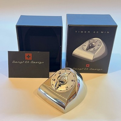 Bengt Ek Designs Sweden Kitchen Timer 60 Min. Aluminium New in Box