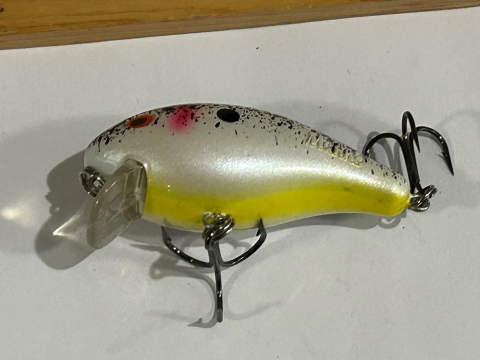 Mann's Vintage Baby 1-Minus Lure Single Stamped: Pearl Shad Splatter-Back - Image 3 of 4