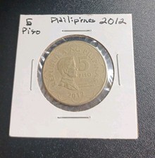 2012 Philippines 5 Piso Coin Free Shipping #172
