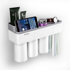 LIANTRAL Toothbrush Holder with Germ Protecting Cover and Multifunctional