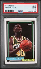 1992 Topps Shawn Kemp #267 PSA 9