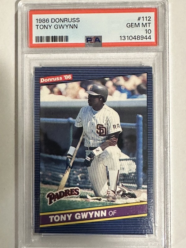 PSA 10 GEM MINT 1986 DONRUSS TONY GWYNN #112 PADRES 84491 B161