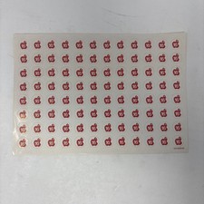 RARE FULL SHEET of Apple II 16 sector disk stickers 026-0033-00