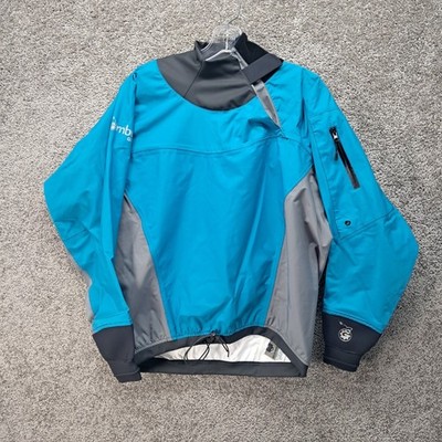 Bomber Gear Blue Grey Paddling Kayak Spray Jacket Polychloroprene Mens Medium
