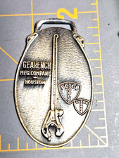 GEARENCH Manufacturing Houston Petol Tools Pocket Watch Fob Advertising Promo