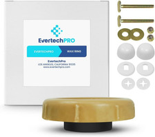 Universal Extra Thick Toilet Wax Ring Replacement Kit for Floor Outlet Toilet Bo