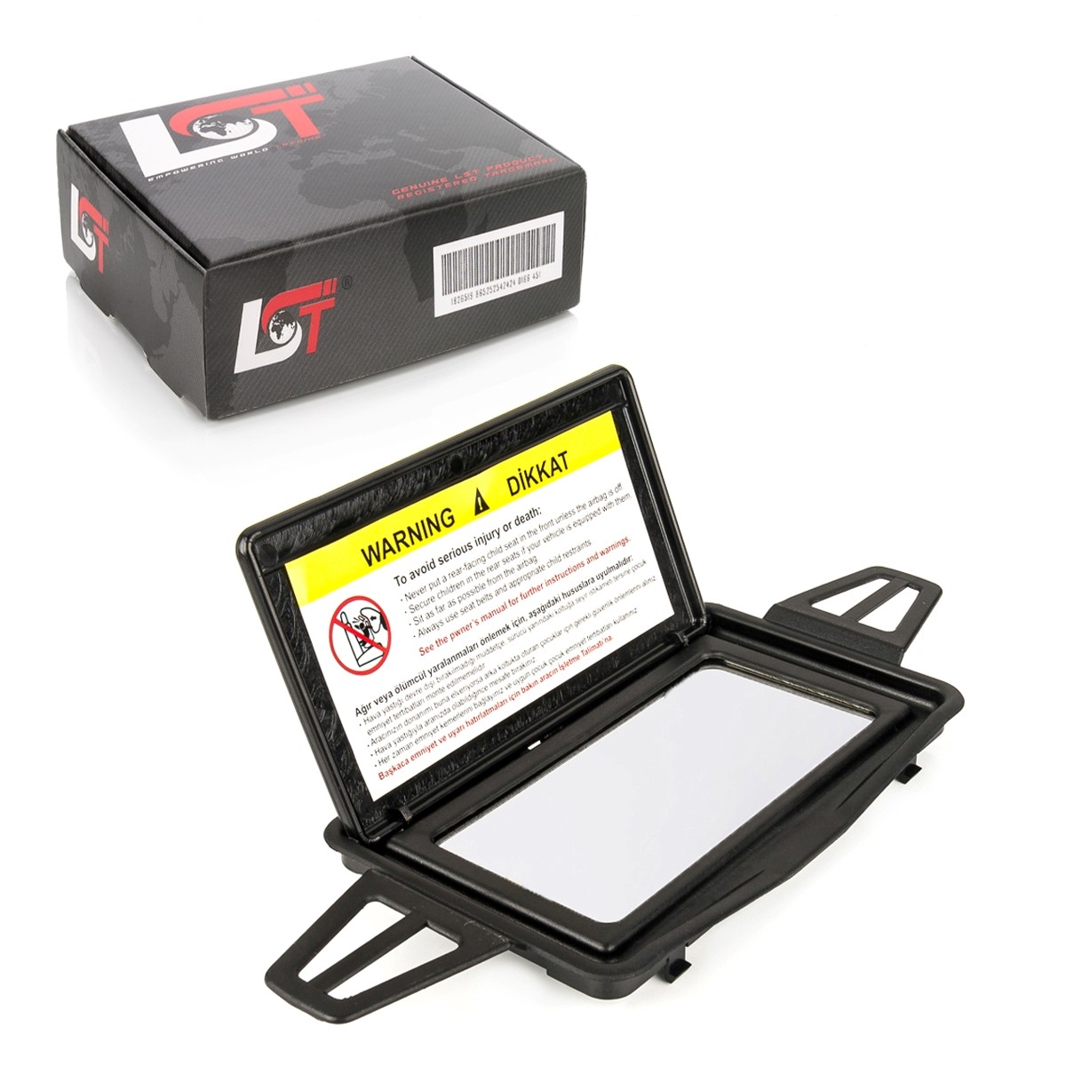 Frame Sun Visor Black with Mirror Trim A2118110110 for MERCEDES CLS C219
