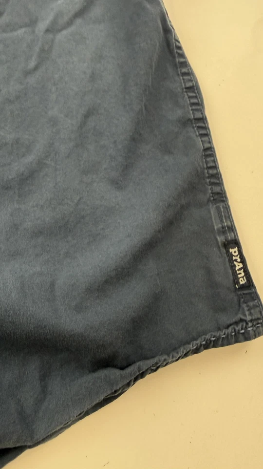 prAna Shirt Mens Large Navy Short Sleeve Button Down Casual Chest Pocket Outdoor - Image 4 of 4