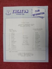EVERTON v MANCHESTER UNITED | 1984/1985 | RESERVES | 16 OCT 1984 | UK FREEPOST