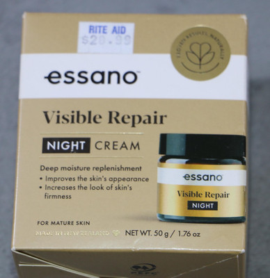 Essano Visible Repair Night Cream 1.76 oz Mature Skin Moisture Firmness New