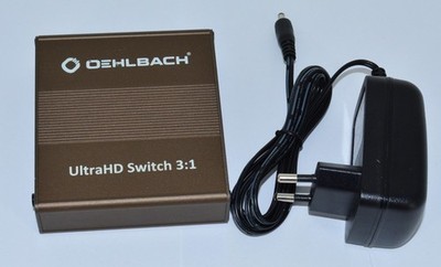 4k2k High Speed HDMI Selektor Verteiler Ultra HD Switch 3:1 Oehlbach 6045 (1)
