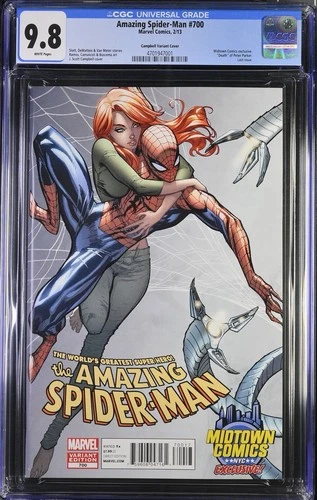 AMAZING SPIDER-MAN #700 (2013)  J.SCOTT CAMPBELL MIDTOWN EXCLUSIVE CGC 9.8
