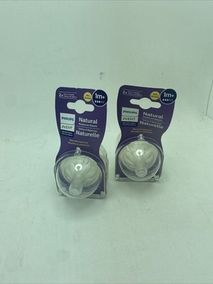New 4 Pack - Philips Avent Natural Response Nipple Flow 3 - 1M