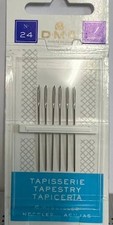 SIZE 24 DMC TAPESTRY NEEDLES PACK OF 6 FREE UK POST AND PACKING