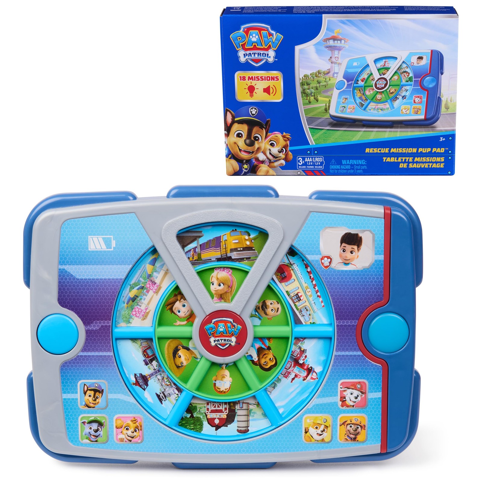 Paw Patrol Academy Rescue Mission Pup Pad, Interactive Toy with Lights, Sounds &