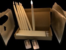 3D Flameless Tapered Candles With Remote Set Of 12 Wedding Photo Prop Halloween