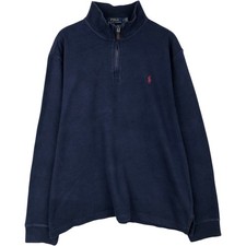 Used Ralph Lauren POLO RALPH LAUREN ESTATE RIB cotton knit half-zip sweater ...