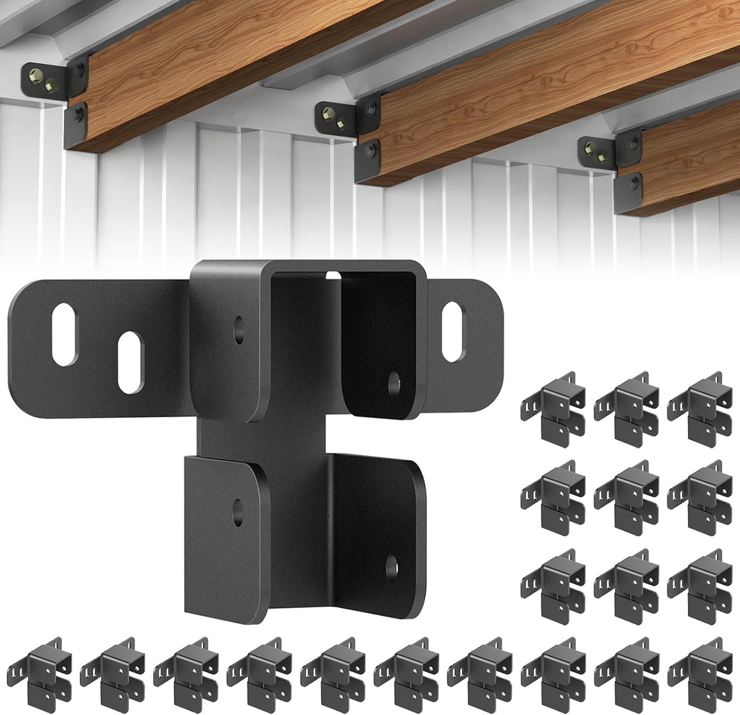 20PCS Wood Framing Brackets for Shipping Container Fit 2X4&2X6 Lumber