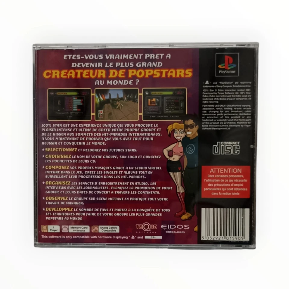 100% Star – PlayStation 1 (PS1) - Photo 3/3