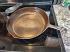 Antique BSR Red Mountain #10 A Cast Iron Skillet, 12” Dia,  Spins