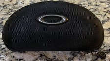 Oakley Sunglasses Case Black Clamshell Zip-Around Foam Insert Used Case Only