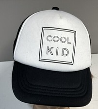 Cool Kid Youth Hat Cap Snap Back Adjustable Black White Pre-Owned
