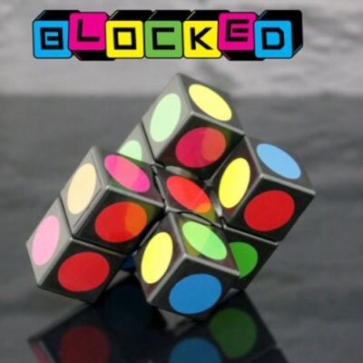 Blocked Cube Puzzle Twist-Turn-Solve Brainteaser Strumpf Füller Weihnachtsgeschenk