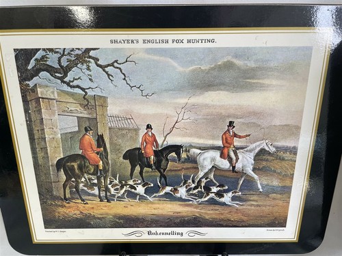 Vintage 6er Set W.J. Shayer’s J H Lynch Englisch Fuchs Jagd Untersetzer Platz Getränk - Bild 2 von 12