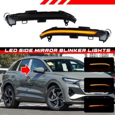 2X Schwarz Spiegelblinker Außenspiegel Blinker für ID.4 E21 / Audi Q4 2021-2024
