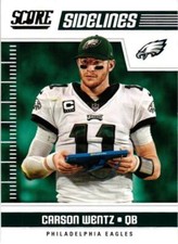 2018 Score - Captains Gold #2 Carson Wentz Sidelines