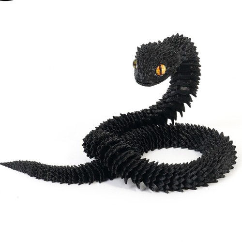 Juguete Serpiente Impreso 3D Multicolor 30/45/60cm Modelo Simulación Animal Navidad - Imagen 6 de 32
