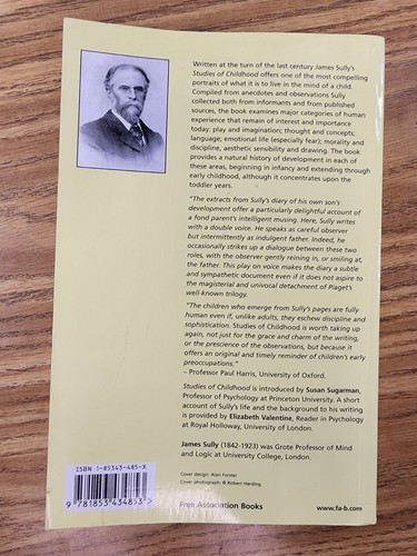 James Sully Elizabeth Valentine Studies of Childhood (Paperback) "CLEAN" - Picture 2 of 12