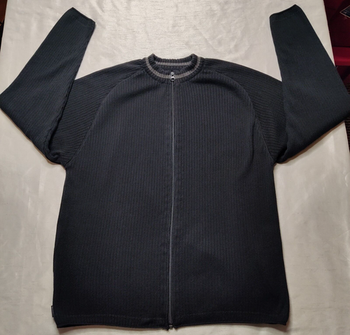 RIPCURL Men Medium Black Cotton Acrylic Blend Full Zip Long Sleeve Sweater - Picture 7 of 18