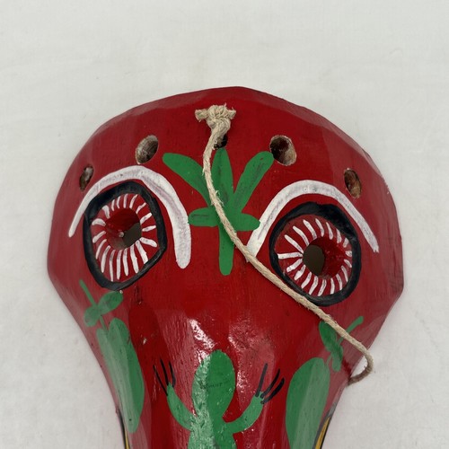 Guatemalan Barong Wooden Mask, Long Tongue Hand Carved! - Picture 5 of 14