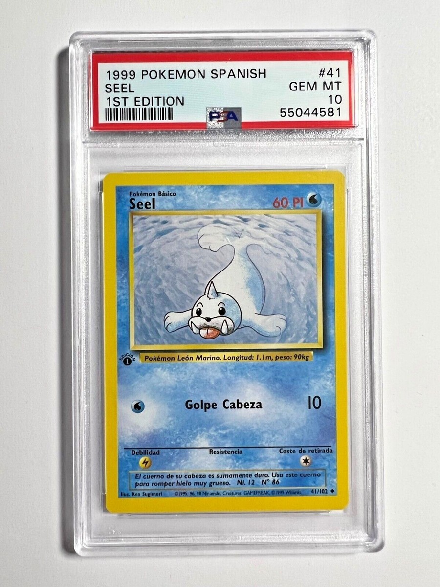 PSA 10 Gem Mint 1st Edition Seel 1999 Pokemon Base Set SPANISH #41