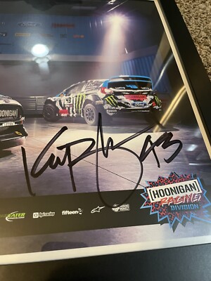 Ken Block Autographed Poster Hand signed In Person. Custom Wooden