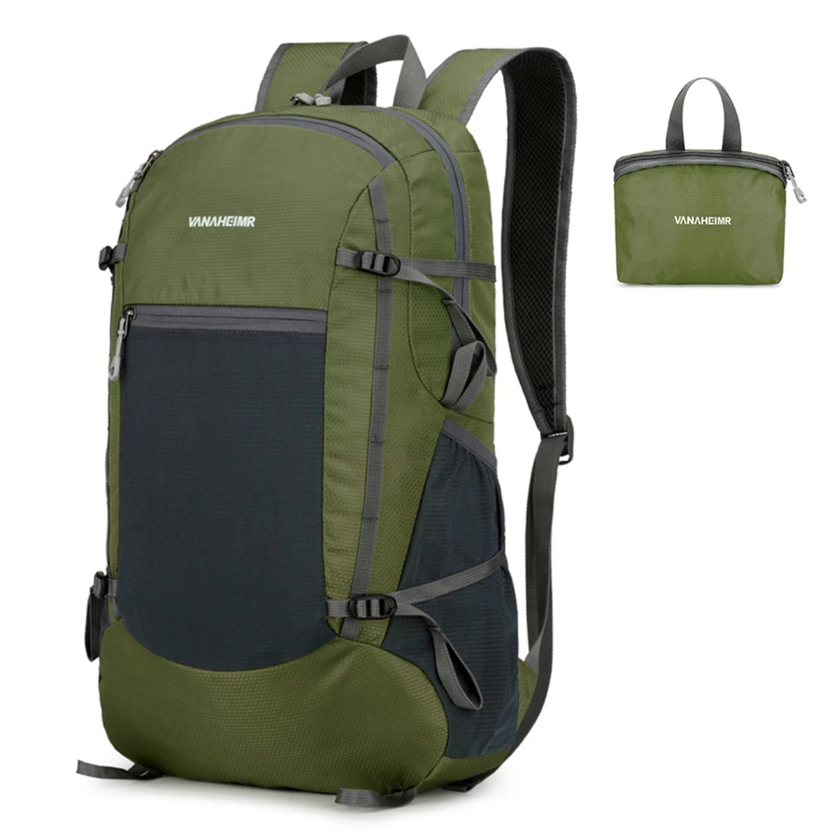 Lightweight foldable outlet backpack