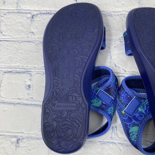 TRAQ by Alegria Womens Size 37 Backstrap Sport Sandals Sparq Baby Bloomer Blue - Picture 10 of 15