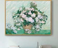 High Quality Oil Painting Colorful Flowers Canvas Handpainted Wall Home Decor