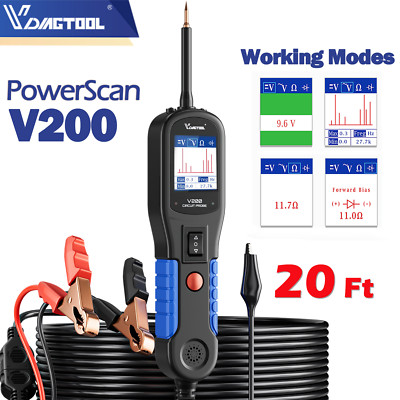 Auto PowerScan V200 Circuit Tester Electrical Diagnostic Power Probe Kit 12V/24V