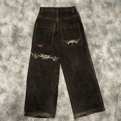 Jnco Unisex Hip-Hop Baggy Casual Fit Deskorolka Denim Retro Szerokie nogawki Spodnie Jeansy - Zdjęcie 29 z 52