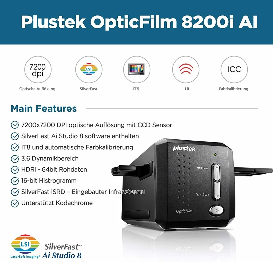 Plustek OpticFilm 8200i Ai Scanner OpticFilm8200iAi - Image 2 of 4