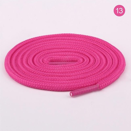 Round Shoe Laces Black White and Coloured For Hiking Boots, Work Shoes, Trainers - Picture 7 of 43