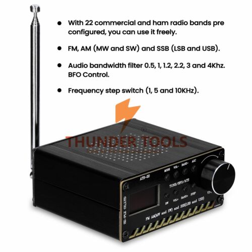 Receptor de radio de banda de onda completa Thundertools ATS-20 SI4735 FM AM (MW & SW) SSB - Imagen 9 de 10