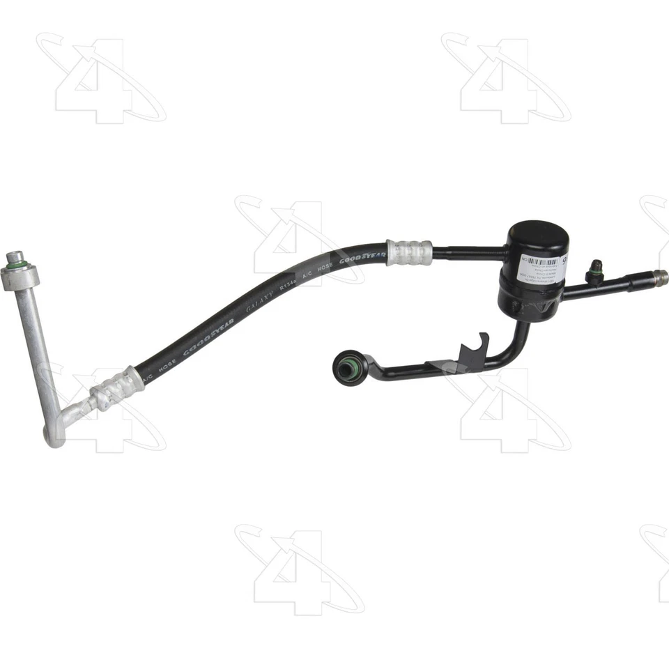 Manguera de descarga de refrigerante de aire acondicionado 4 estaciones para Lincoln Town Car 1998-2002 Foto 2 de 3