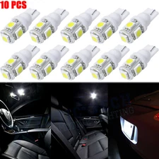 10 Pieces 5-SMD 168 194 2825 LED Bulbs For Car Interior, Parking, License Lights